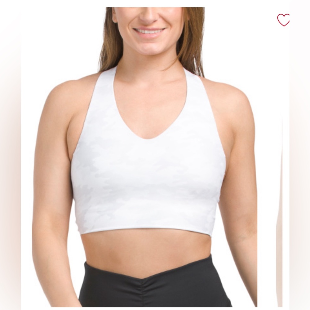 NEW SPANX Longline Medium Impact Camo Sports Bra Top